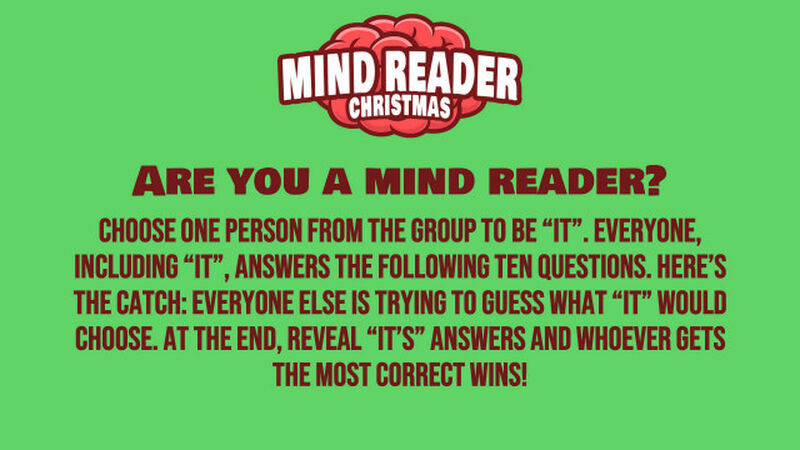 Mind Reader Christmas